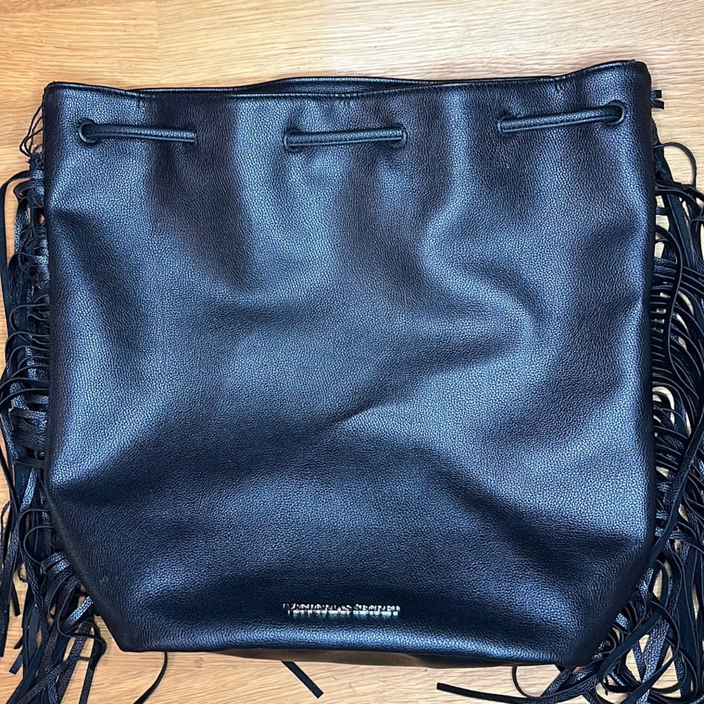 VICTORIA SECRET Vegan Fringe Bag Backpack Used